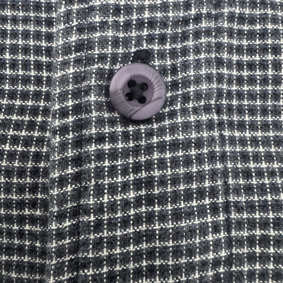 Vintage Route 66 Button Up Short‎ Sleeve Shirt Men's XL Blue Black White 1990's - Picture 6 of 13